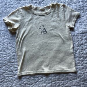 baby tee with teddy bear